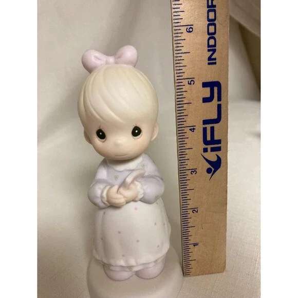 Vtg Precious Moments Maternity Pregnancy Figurine Good Lord Always Delivers 1989